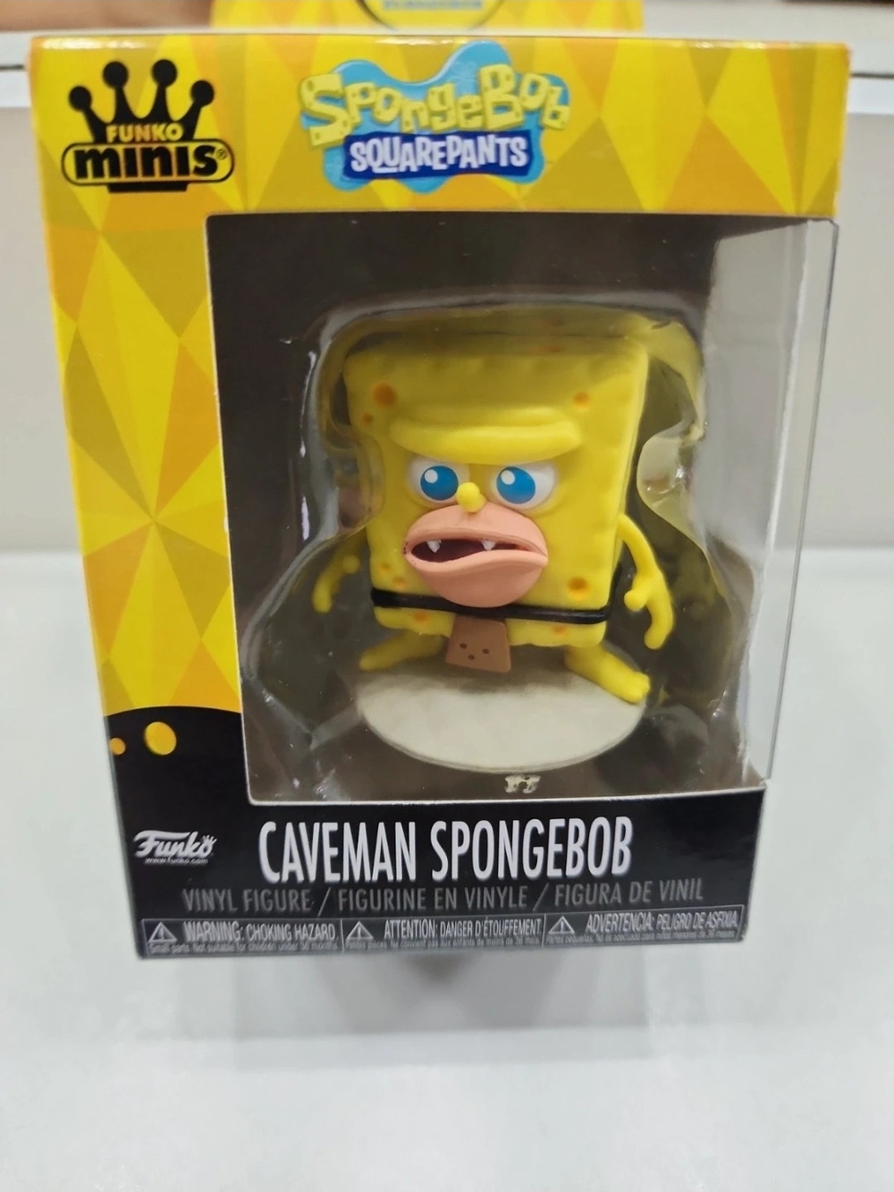 Funko Caveman SpongeBob Vinyl Figure - Yellow, Blue, Pink